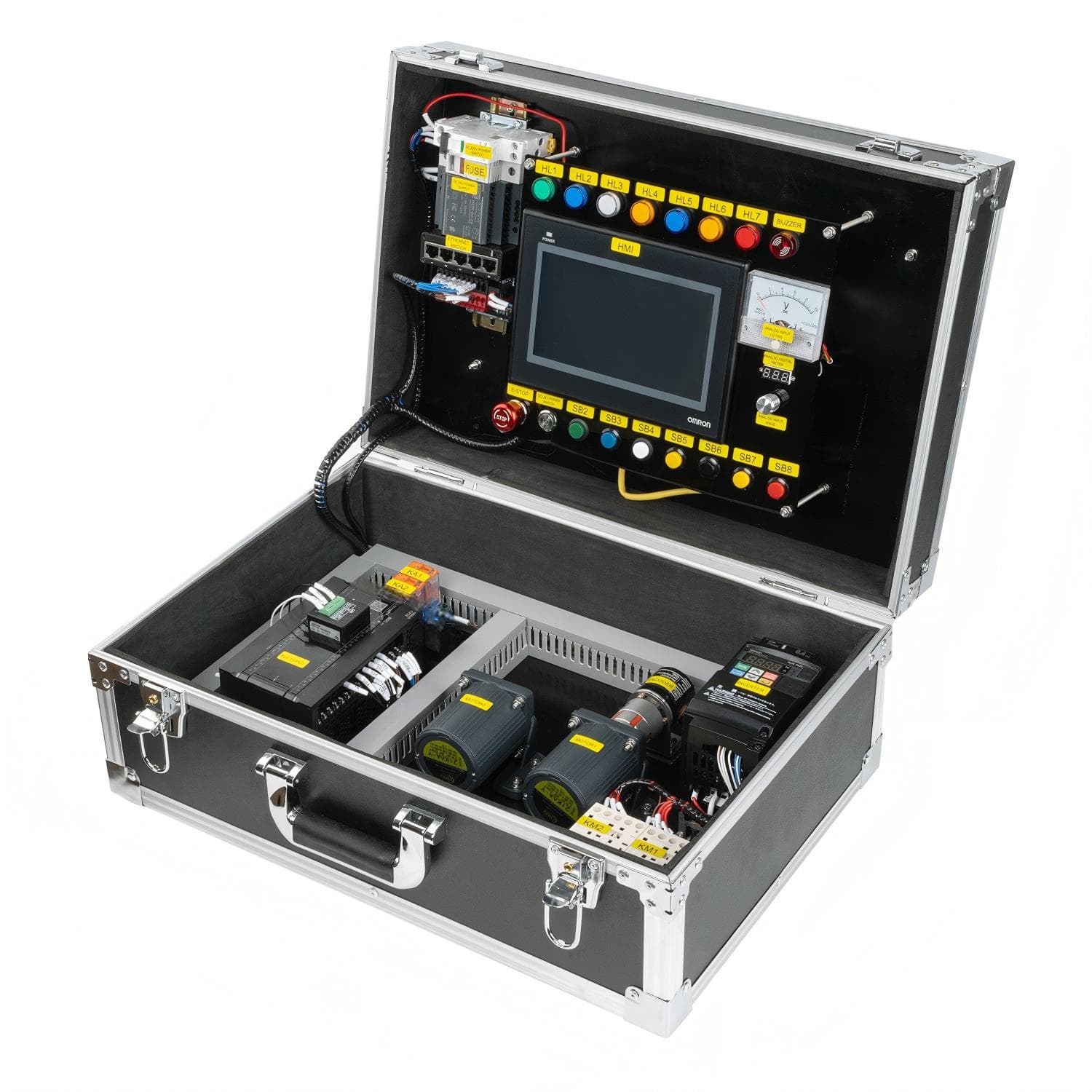 Omron CP2E PLC + VFD Dual-Motor Training Kit (Standard Edition) – photo 1