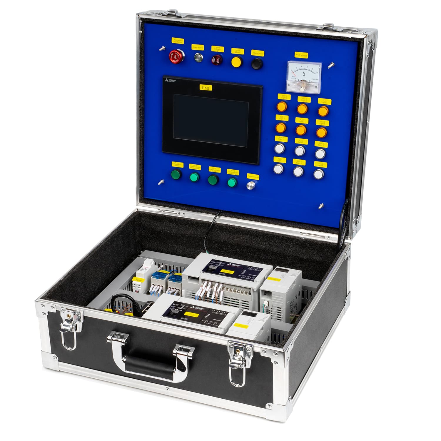 Mitsubishi FX5U Dual-PLC CC-Link Communication Training Kit – photo 1