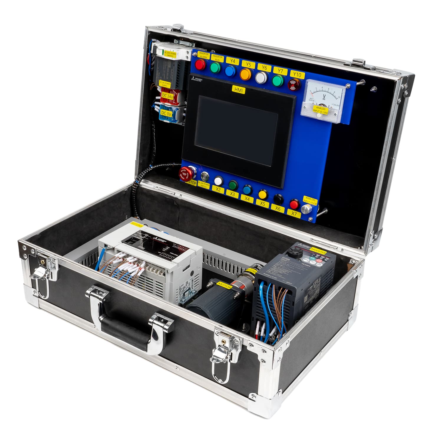Mitsubishi FX5U PLC & FR-D720S Inverter Training Kit – photo 1