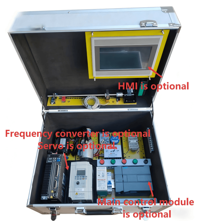 Siemens S7-1200 PLC Training Kit – HMI, Stepper, Analog, Inverter + Servo – photo 1