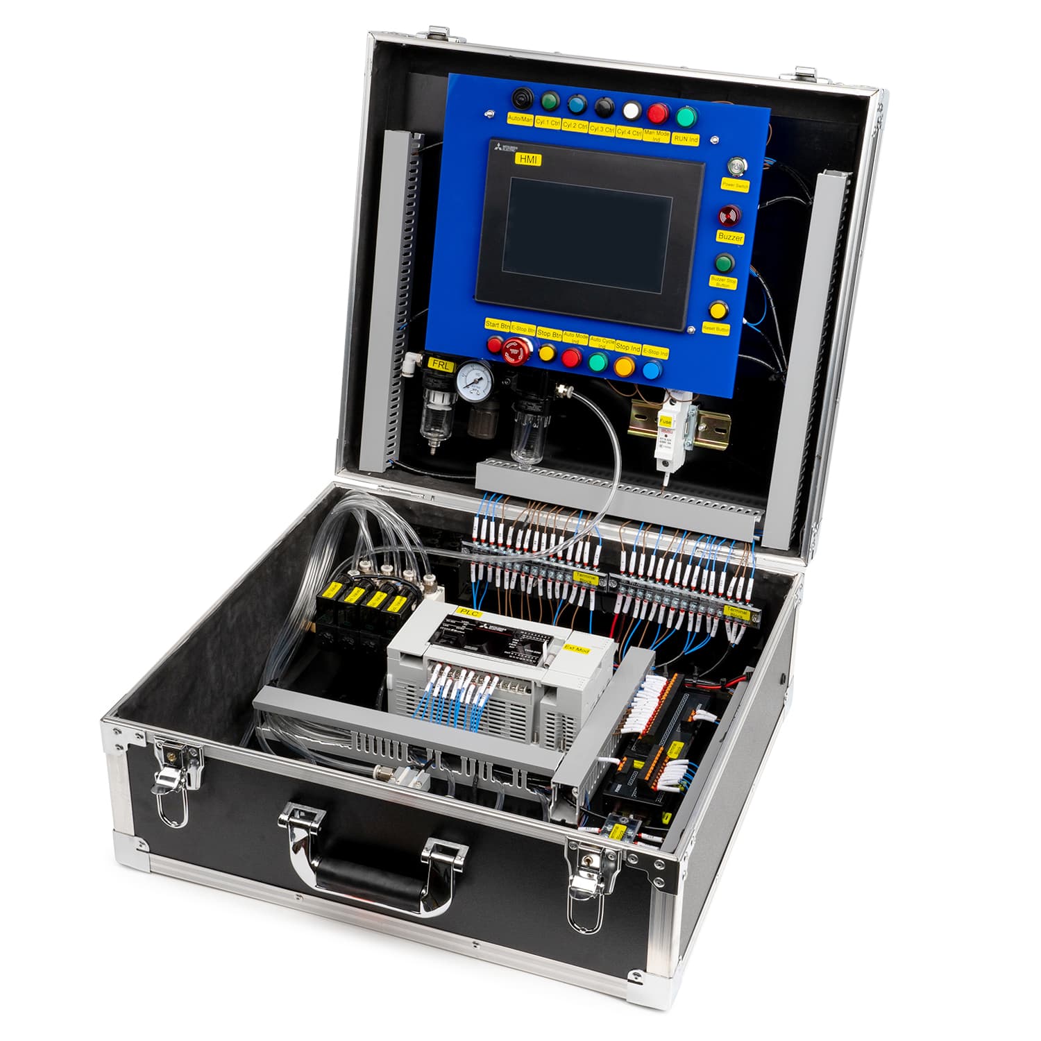 Mitsubishi FX5U Pneumatic Sequence Control Training Box (without HMI) – photo 1