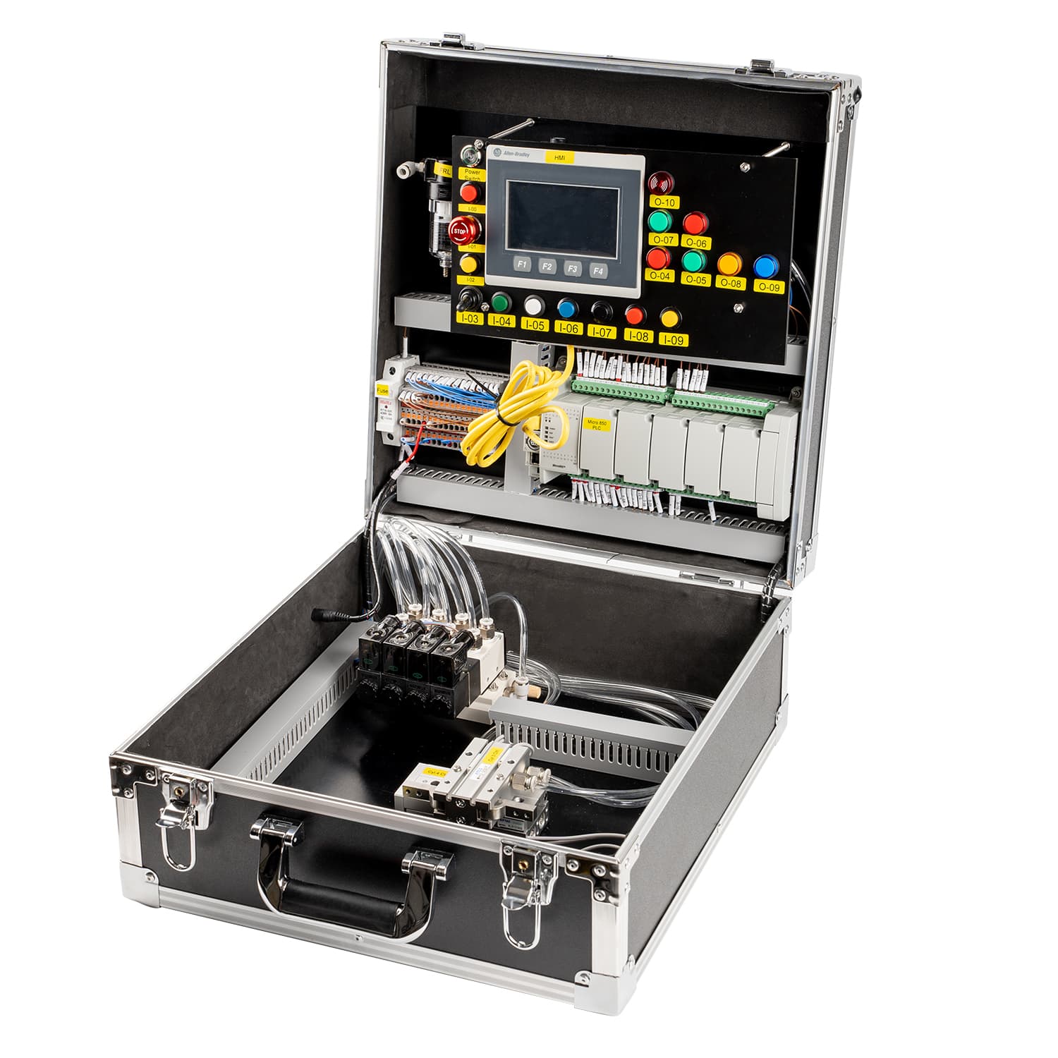 Allen-Bradley Micro850 Pneumatic Sequence Control Training Box (without HMI) – photo 1
